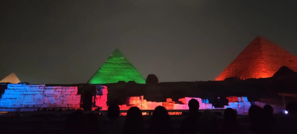 Giza pyramids Sound and light show